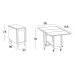 Tavolo Indaco ciliegio + SET N° 6 Sedie Diana